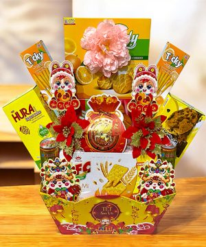 Giỏ Quà Tết 2026 Vạn Xuân Tài Phát Cobochai Mẫu 02